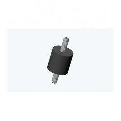 Silentbloc En Caoutchouc 25x25 Mm Avec Filetage Femelle M6 - Anti-vibration Pour Machines